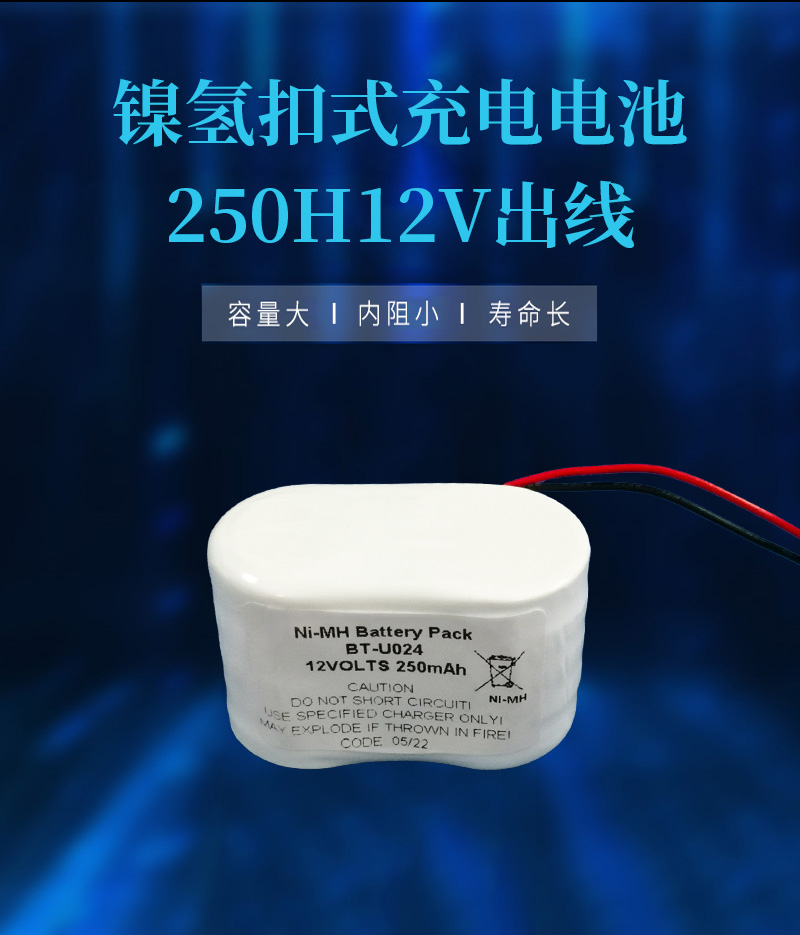 250H12V帶線鎳氫電池海報(bào)